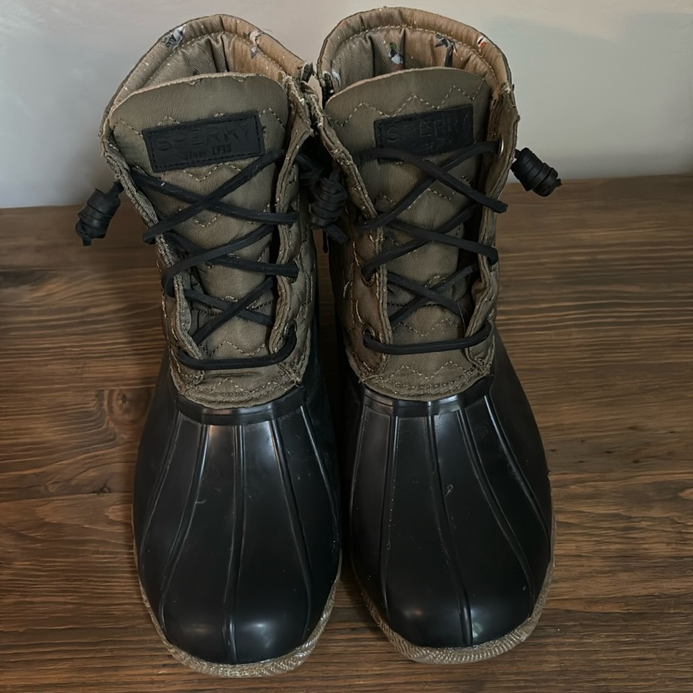 Sperry Black and Brown Women's Boots